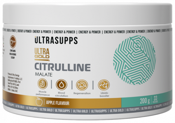 Ultrasupps Ultra Gold Citrulline, Ультра Голд Цитруллин, 200 грамм