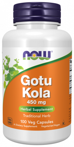 NOW Gotu Kola 450 mg, 100 капсул