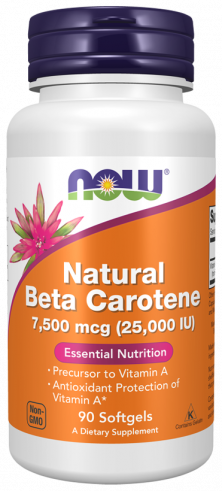 NOW Natural Beta Carotene 25000 IU