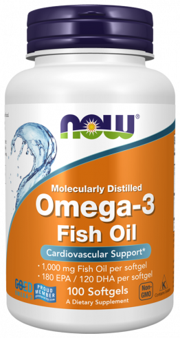 NOW Omega-3 1000 mg, 100 капсул