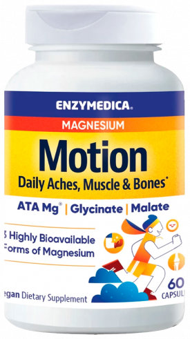 Enzymedica Magnesium Motion 350 mg, 60 капсул