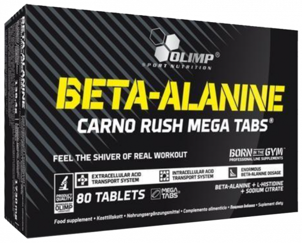 Olimp Sport Nutrition Beta-Alanine Carno Rush Mega Tabs, 80 таблеток