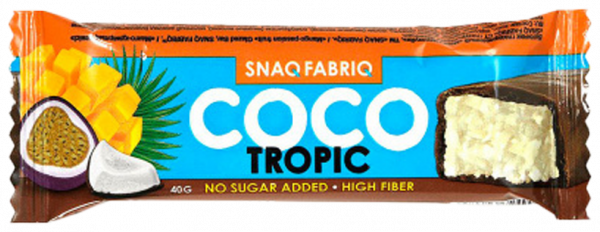 Snaq Fabriq Батончик в шоколаде COCO, 40 грамм