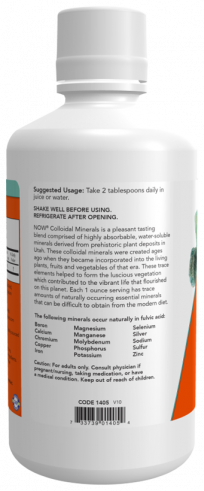 NOW Colloidal Minerals, 946 мл