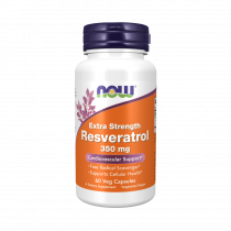 NOW Natural Resveratrol, Натуральный Ресвератрол, 60 капсул