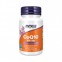 NOW Co Q10, 100 mg, Кофермент Q10, 100 мг, 30 капсул
