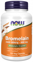 NOW Bromelain, Бромелайн, 120 капсул