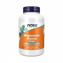 NOW Маgnesium Malate, Магний, 180 капсул